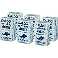 Aneto 100% Natural - Caldo de Pescado - caja de 6 unidades de 1 litro